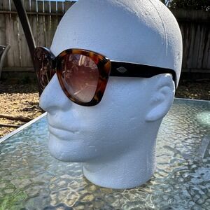 Fossil Eleanor PS2009L Tortoise Shell Cat Eye Sunglasses Black Temples Womens